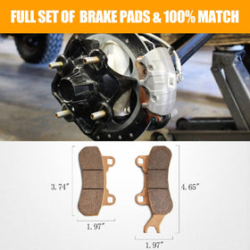 RANSOTO rear-right pad texture detail highlighting friction surface for dependable stopping benefit