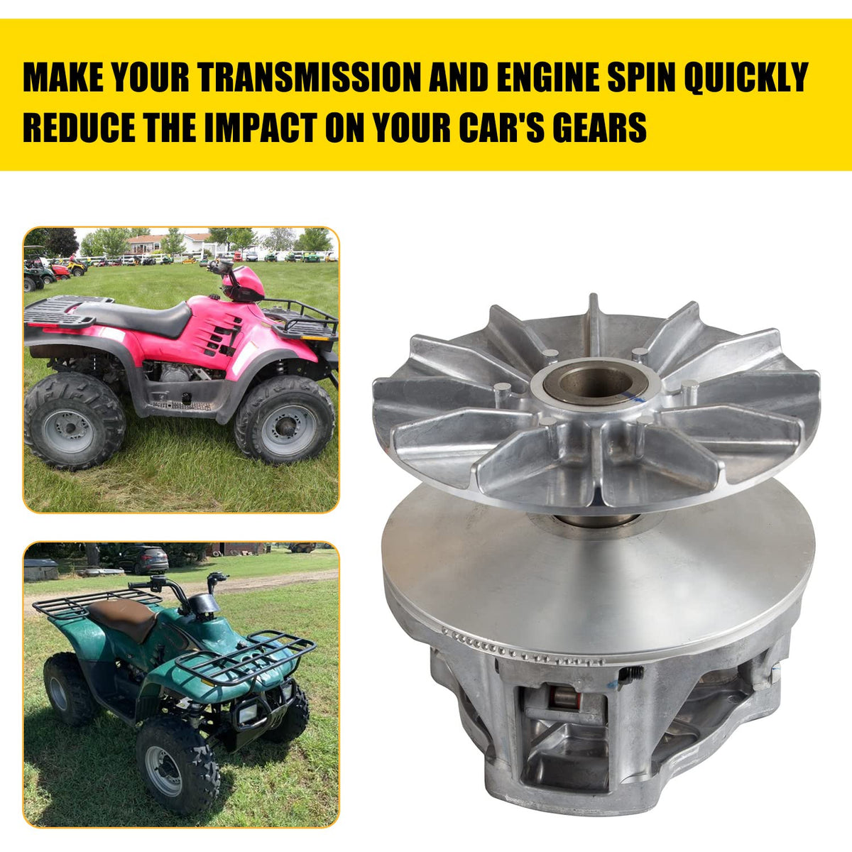 RANSOTO clutch installed on Polaris ATV demonstrating restored power transfer and smoother acceleration
