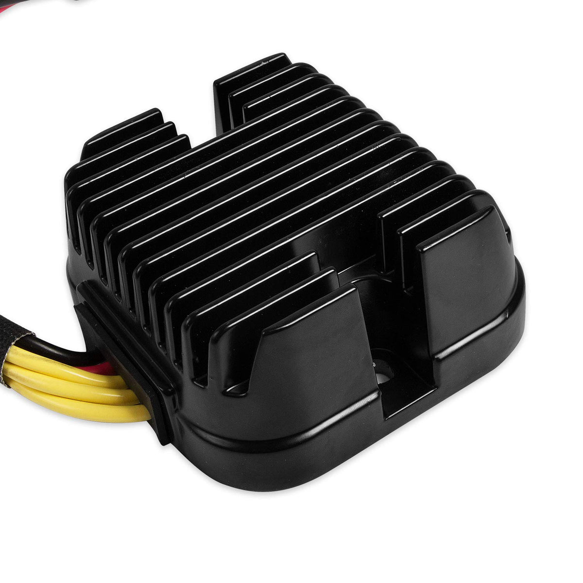 RANSOTO regulator rectifier held in hand showing compact scale for straightforward installation