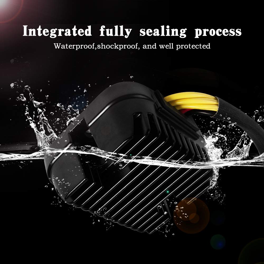 RANSOTO regulator rectifier warranty label highlighting one-year guarantee for buyer confidence
