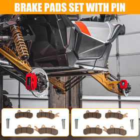 RANSOTO retaining pins next to pads organized view for easy installation benefit