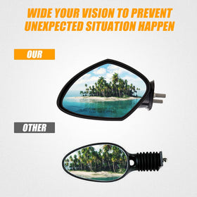 RANSOTO mirror mounted on WaveRunner in use for safer rear visibility