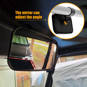 RANSOTO driver-side mirror mounted improving side view for safer lane checks