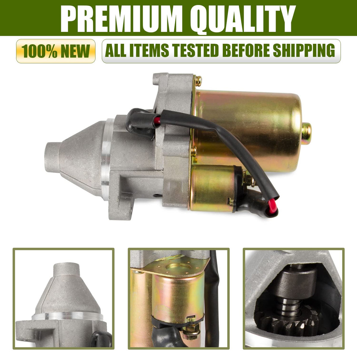 RANSOTO starter label and specifications for easy part-number confirmation