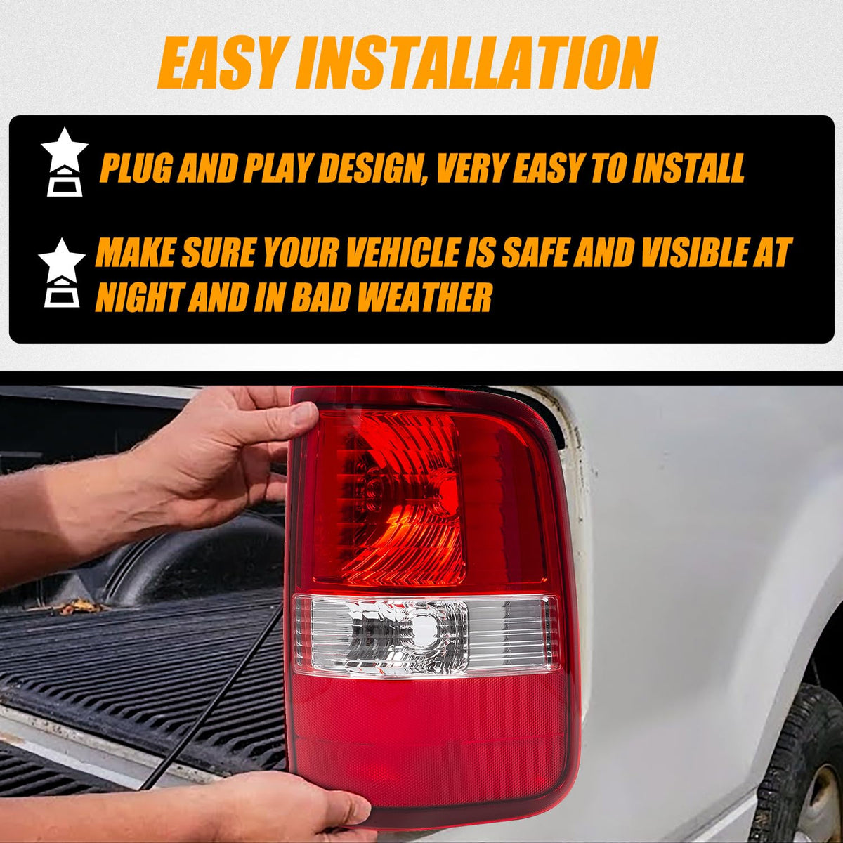 RANSOTO tail light beside measuring tape showing correct scale benefit
