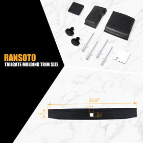 RANSOTO molding next to ruler for size and scale clarity helping accurate fitment