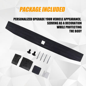 RANSOTO tailgate molding on truck rear demonstrating protected edge and OEM look