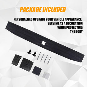 RANSOTO tailgate molding on truck at worksite illustrating protective benefit