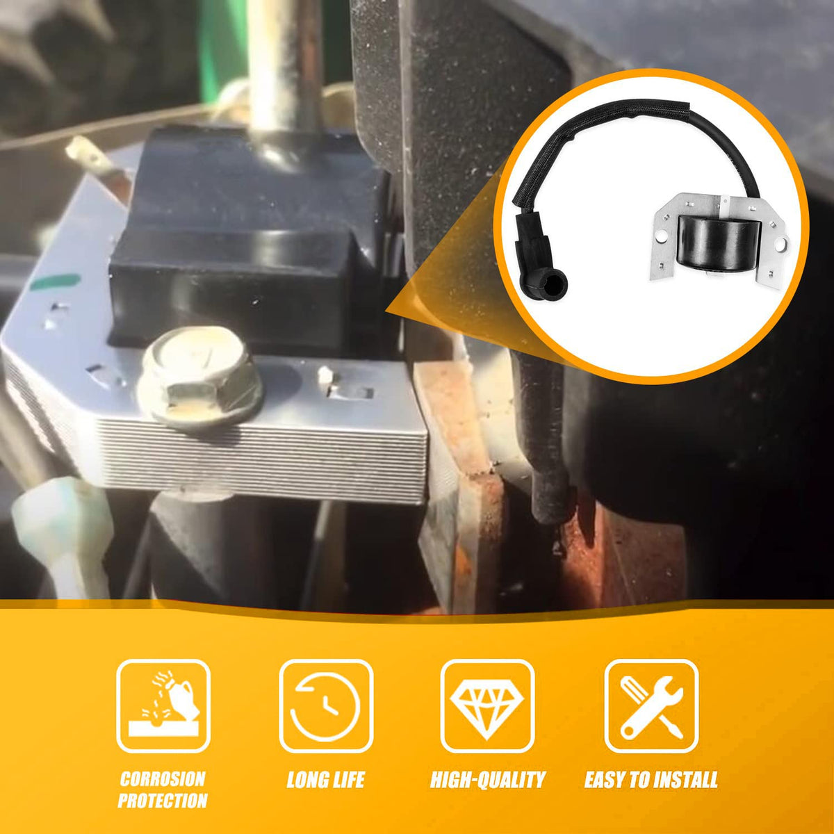 RANSOTO terminal and spark plug connection detail ensuring secure electrical contact