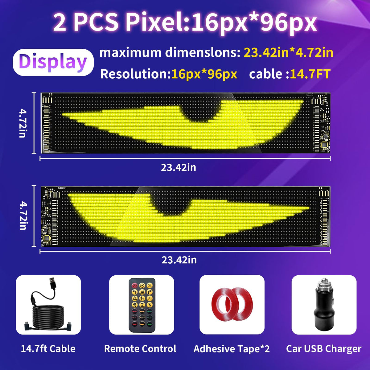 RAOZBE close-up of flexible LED matrix texture highlighting pixel clarity