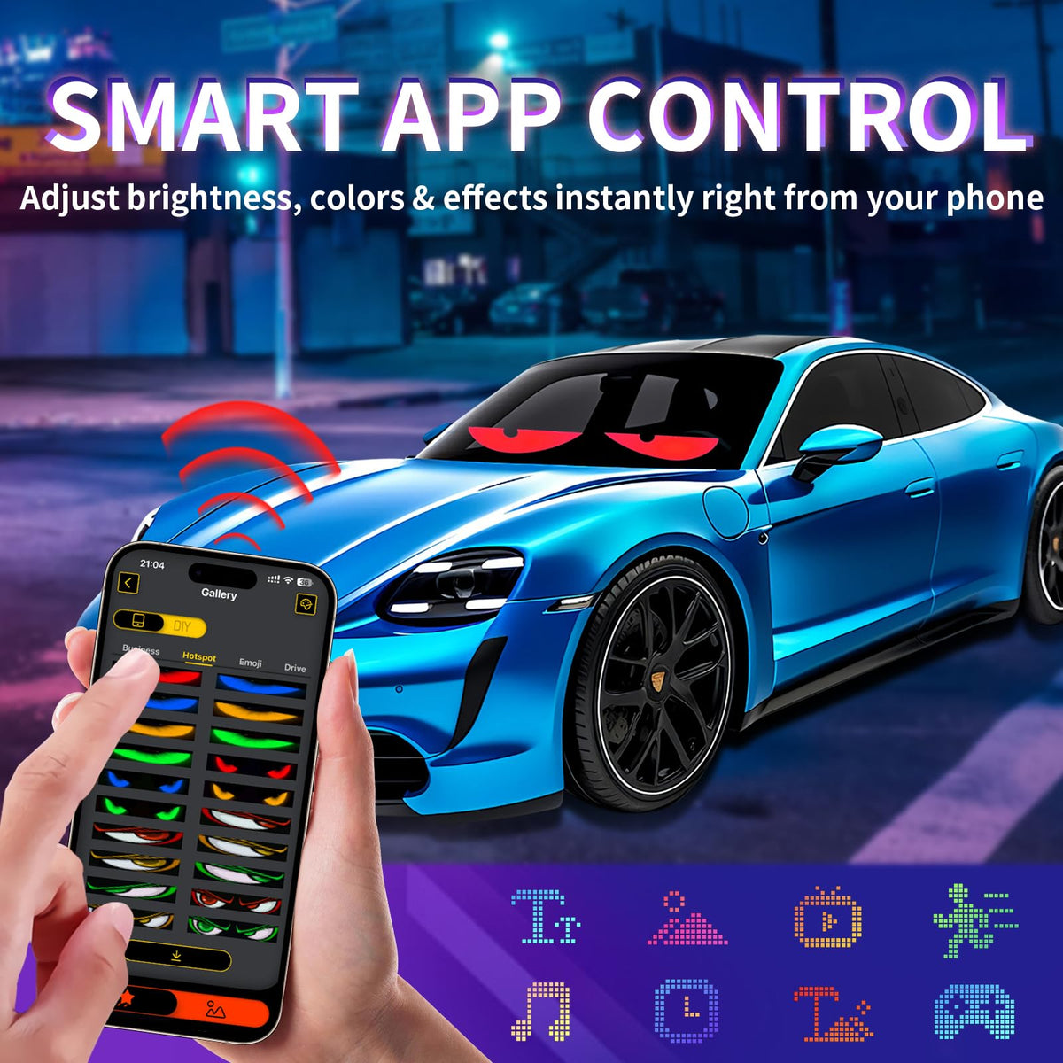 RAOZBE installed on a car windshield demonstrating fit and visibility