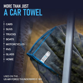 RAPID DRY TOWELS packaging label showing product details and durability