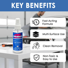 Rapid Tac liquid texture on surface demonstrating quick breakdown benefit