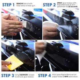 Rapid Tac solution droplet close-up demonstrating smooth texture and quick penetration