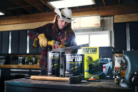 RAPTOR textured finish close-up demonstrating abrasion resistance