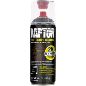 RAPTOR U-POL can front view showing label and capacity, easy identification benefit