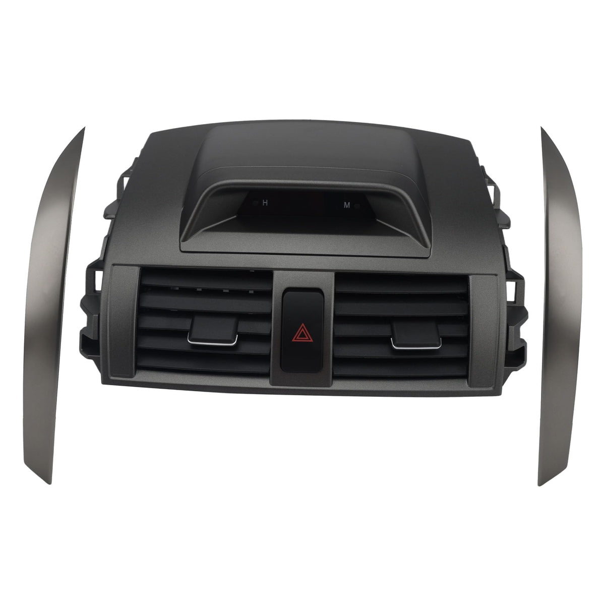 RARAYC center vent front view showing exact OEM fit and clean finish