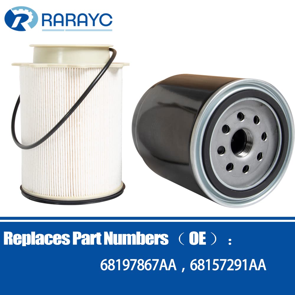RARAYC filter set held in hand for scale showing compact OE fitment