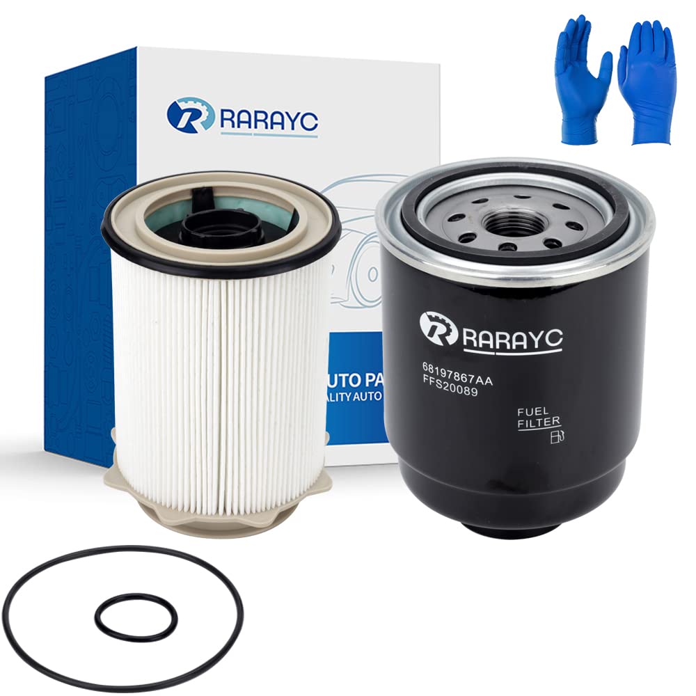 RARAYC front packaging showing full fuel filter water separator kit and benefits