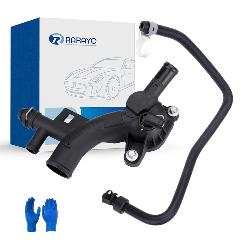 RARAYC front view of coolant housing and hose showing complete kit and fitment benefit
