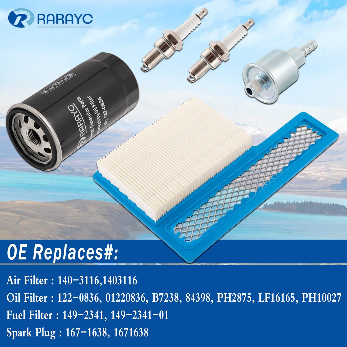 RARAYC fuel filter 149-2341-01 detailed view showing contamination protection