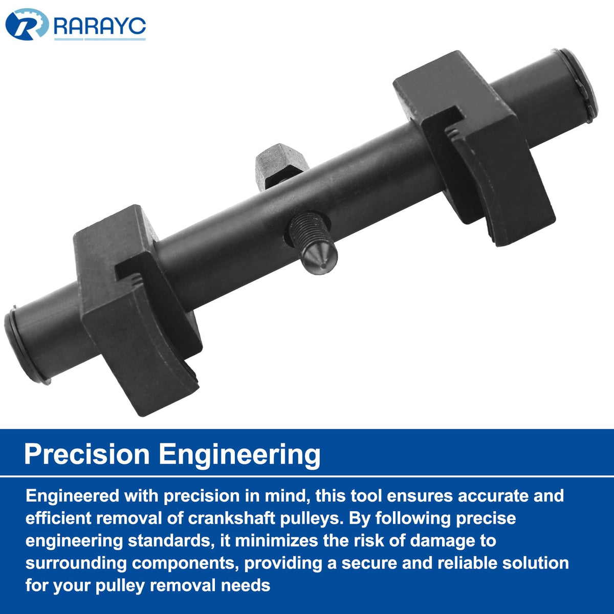 RARAYC in use on engine illustrating easy pulley removal and installation