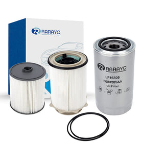 RARAYC front packaging showing kit contents and fitment for Ram 6.7L Cummins, clear identification benefit