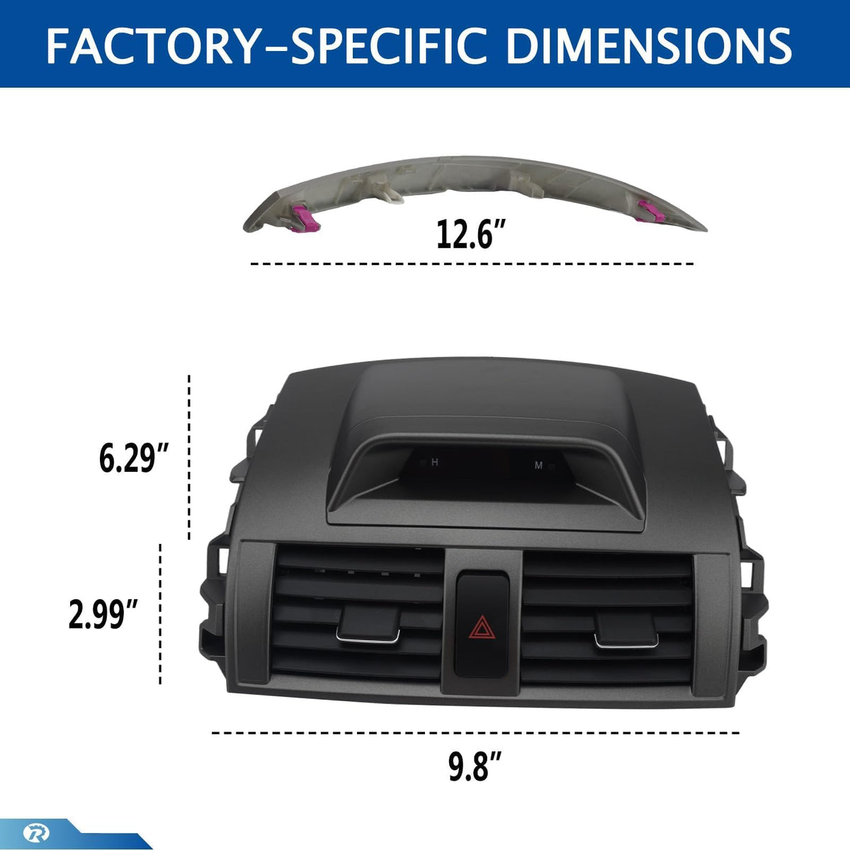 RARAYC size and scale with hand showing precise fitment dimensions