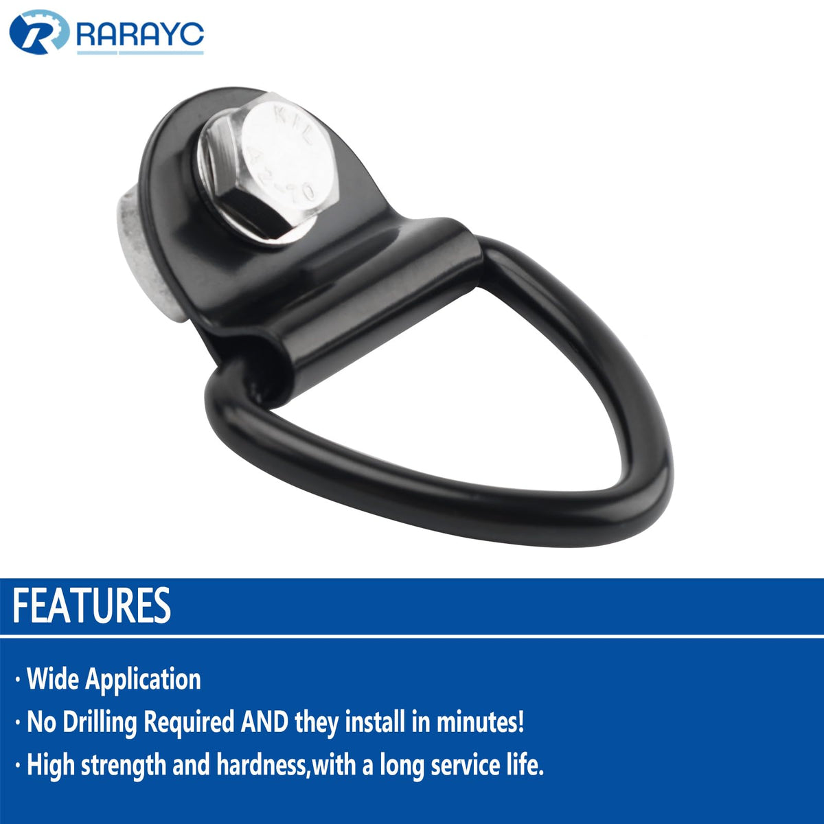 RARAYC size comparison with wrench showing compact hardware and easy-install benefit