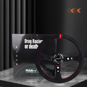 RASTP wheel installed in a cockpit showing sporty appearance and driver engagement