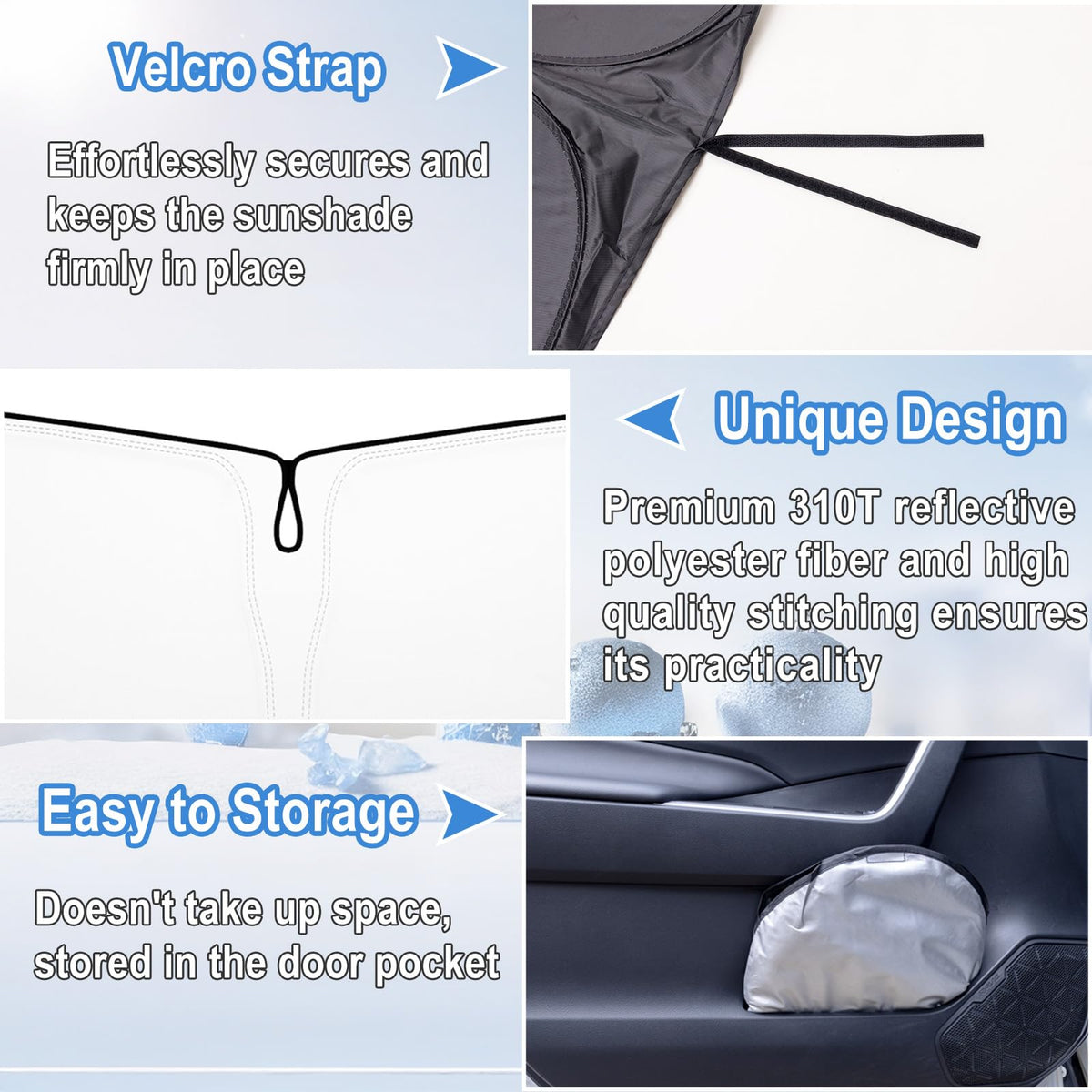 RAVOTOM shot of shade edge hugging curved windshield for full coverage benefit