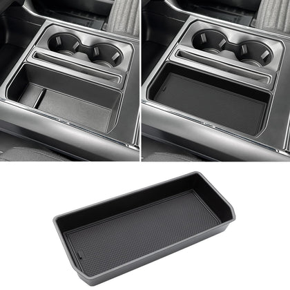 RAVOTOM front view installed in F150 pocket shows tidy organized space
