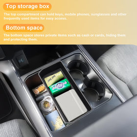 RAVOTOM lower compartment open displaying concealed storage for valuables