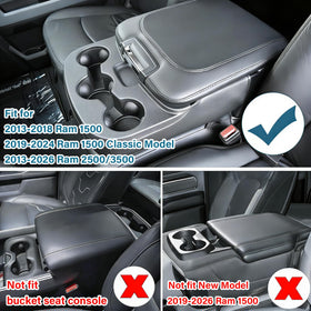 RAVOTOM side profile hung on Ram jump-seat armrest demonstrating secure fit
