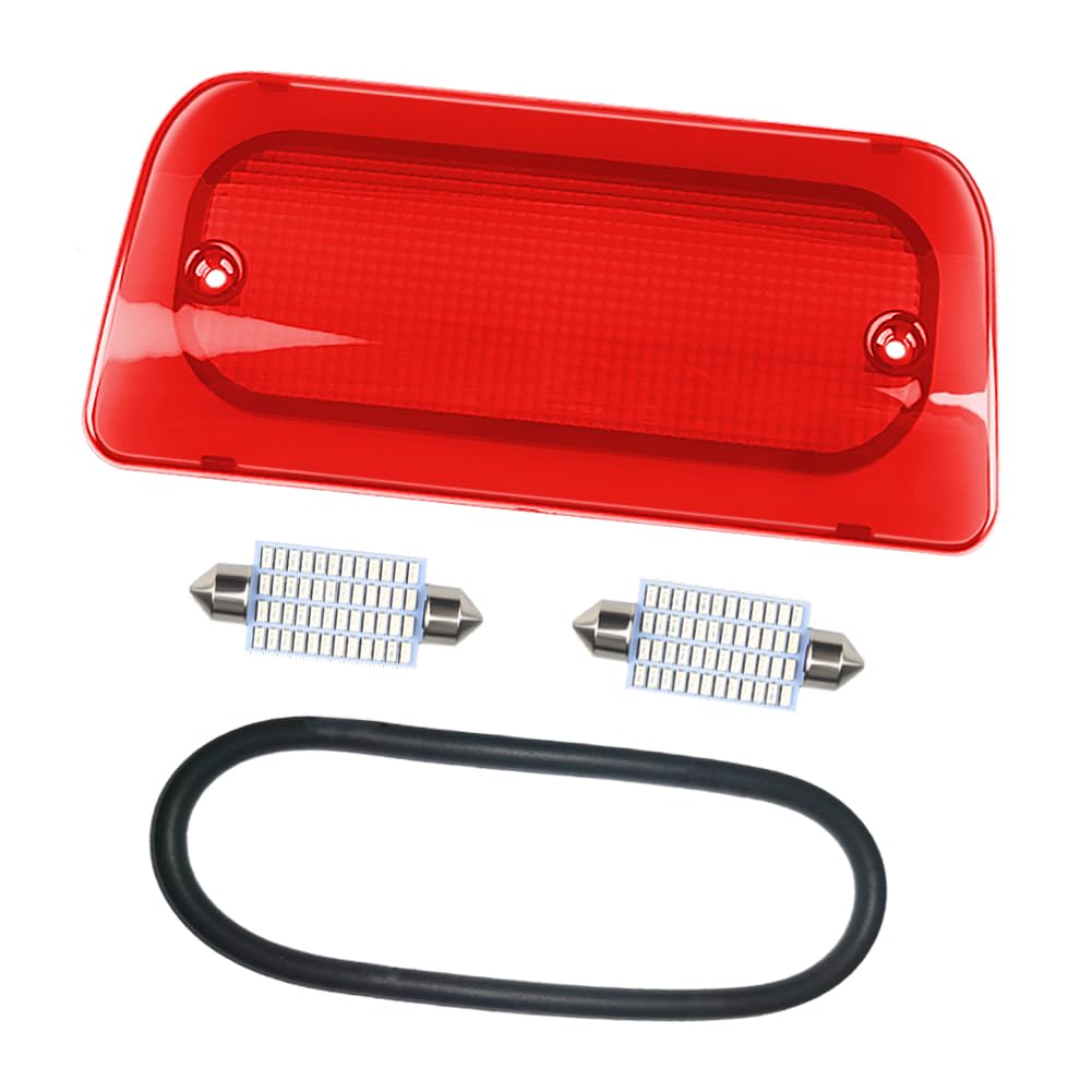 RAVSOFT front assembly showing red lens and clean fit, improves brake visibility
