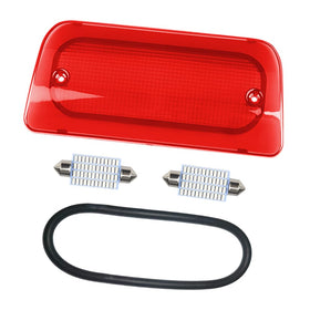 RAVSOFT front assembly showing red lens and clean fit, improves brake visibility