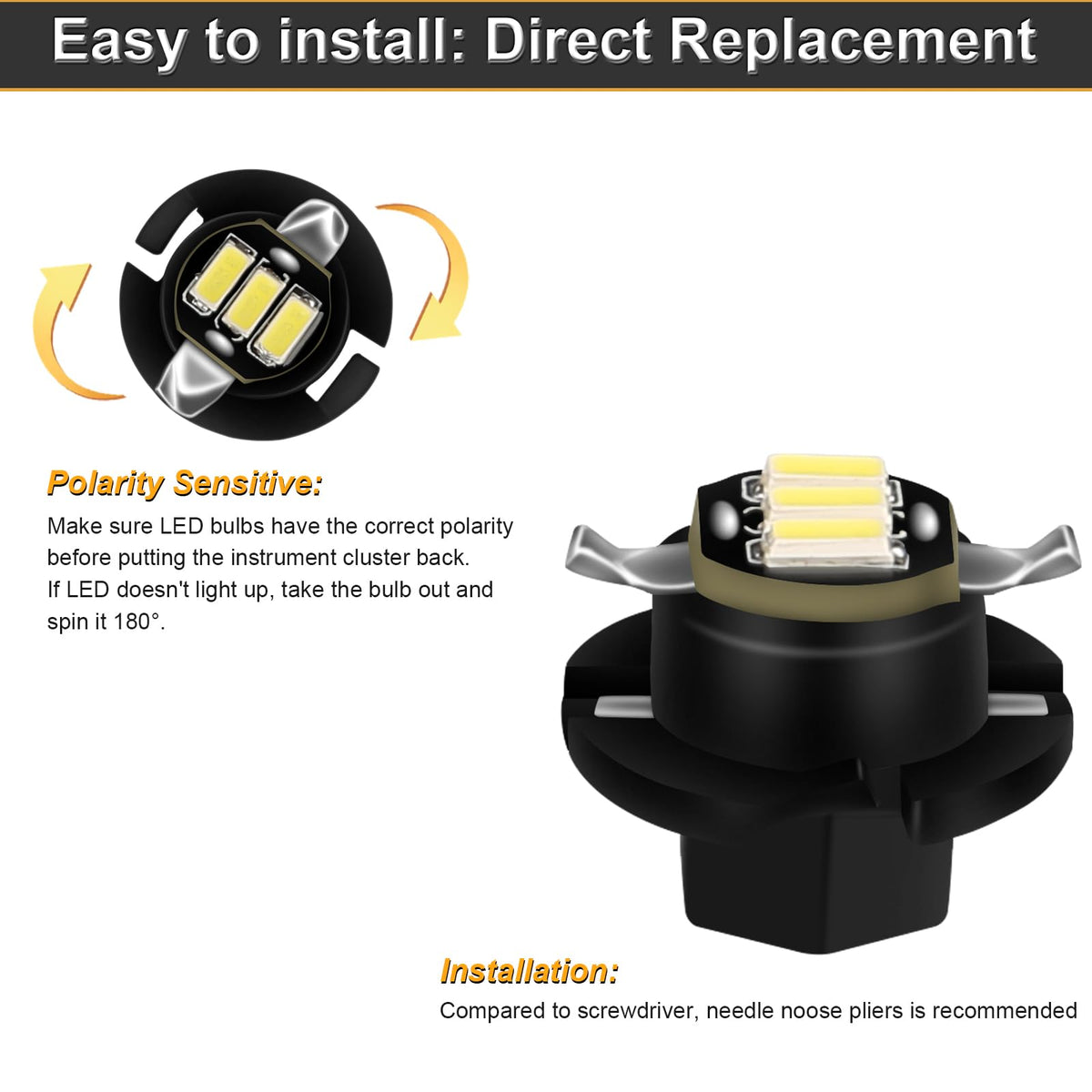 RAVSOFT package of 14 white LED bulbs ready for installation benefit