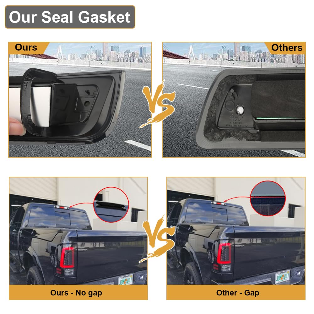 RAVSOFT foam seal gasket and rear housing detail offering improved water protection