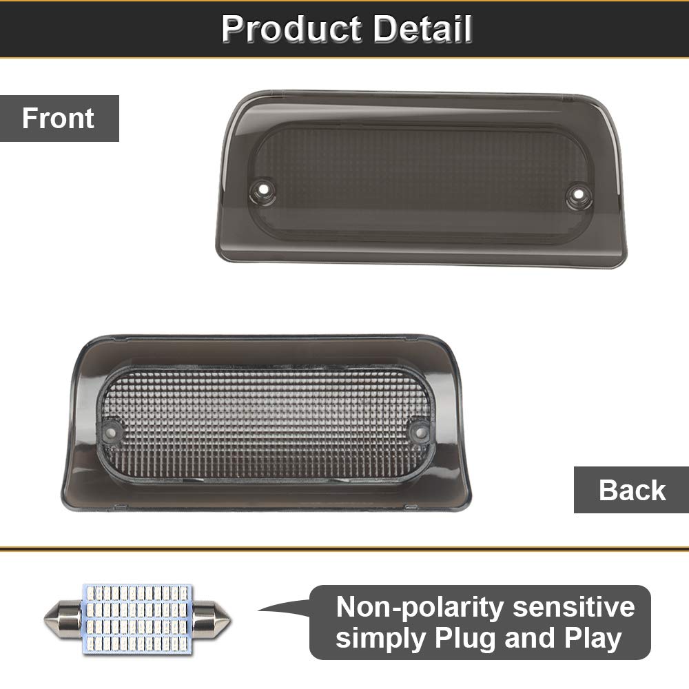 RAVSOFT third brake light beside ruler showing compact size and fit benefit