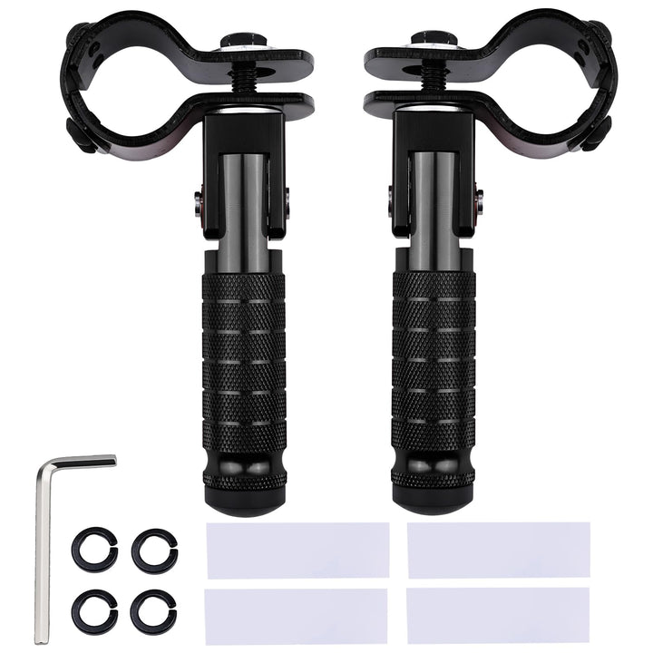Rawsomes front view pair matte black showing stable support benefit