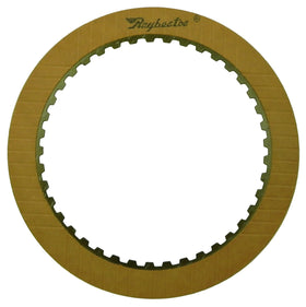 Raybestos clutch discs next to ruler showing scale for accurate replacement selection