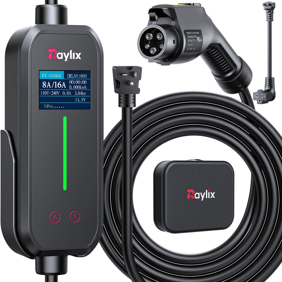 Raylix front unit with TFT display showing charging status and control benefits