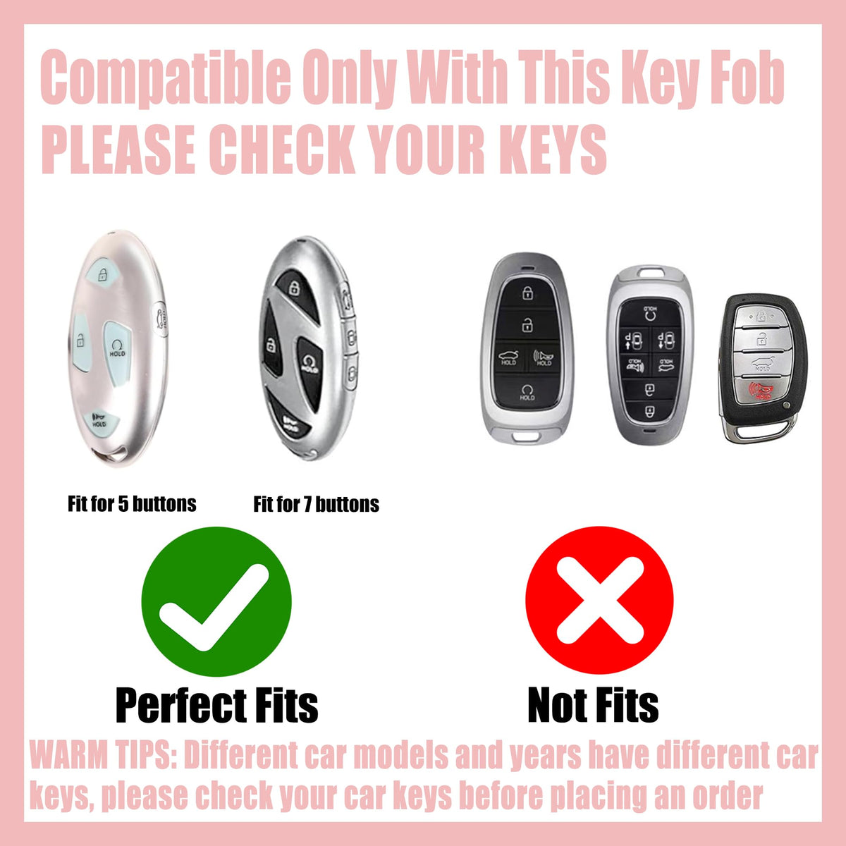 Rayslesan compatibility diagram displaying Hyundai key shape for fit confirmation