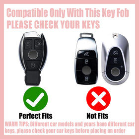 Rayslesan key shape outline image to confirm Mercedes 3-button compatibility