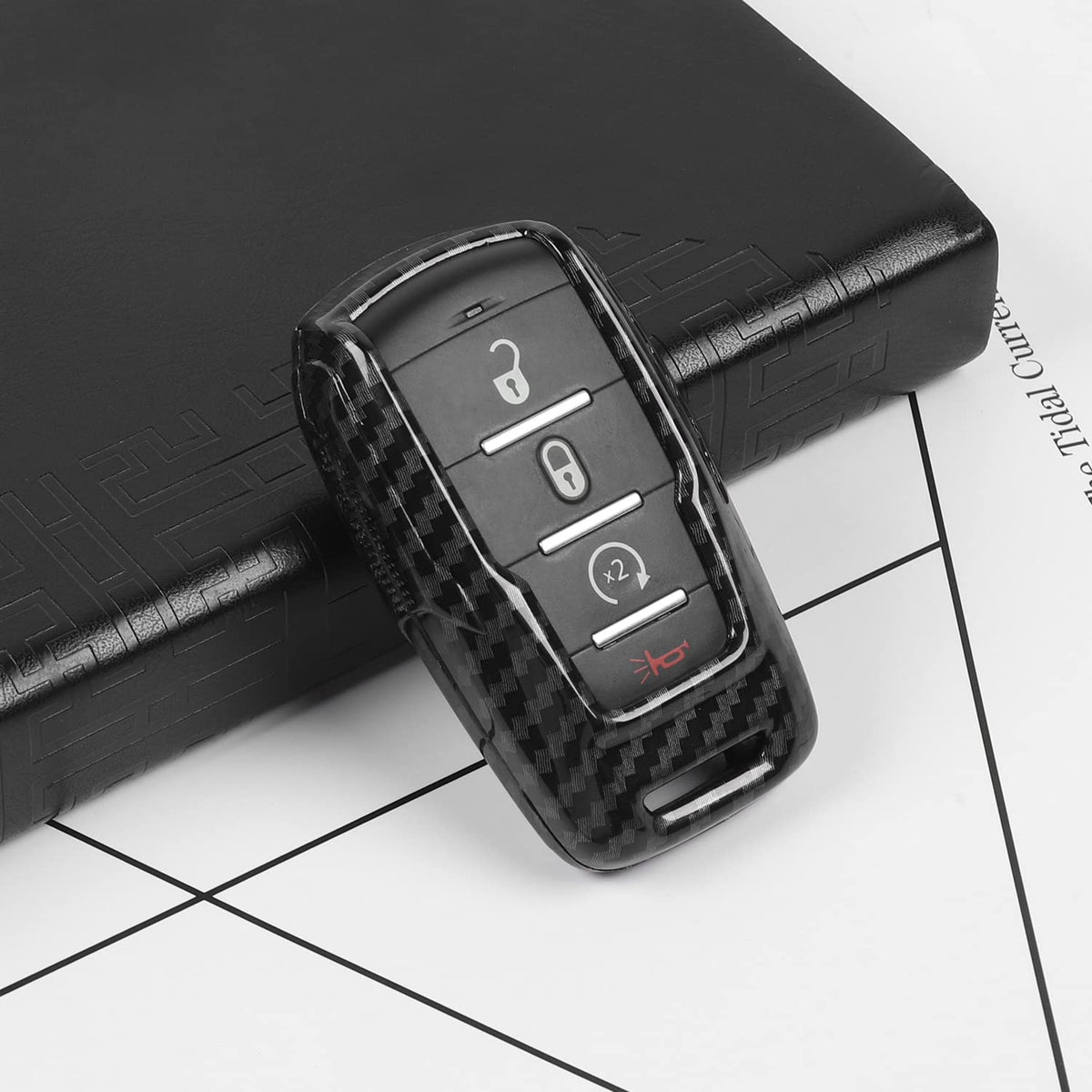 RAZPOY back detail highlighting fit and edge protection for key