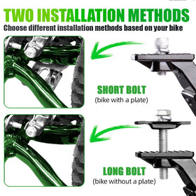 RBRL detail of red adjustment button for tool-free height changes