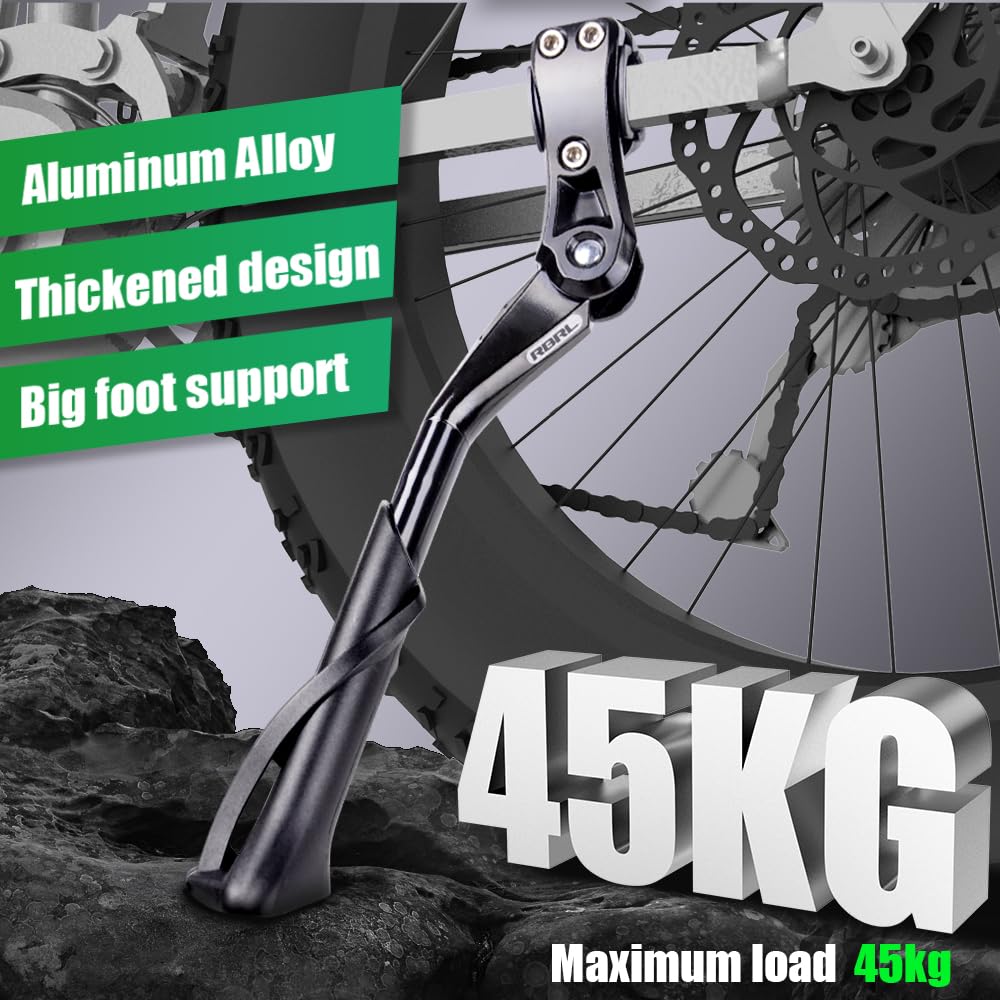 RBRL kickstand height adjustment demo showing adjustable range for proper clearance benefit
