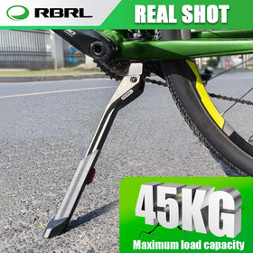 RBRL kickstand beside measuring tape illustrating adjustable 33–40 cm height