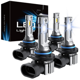 RCJ front view of 9005 and 9006 bulb pair showing packaging and fit benefit