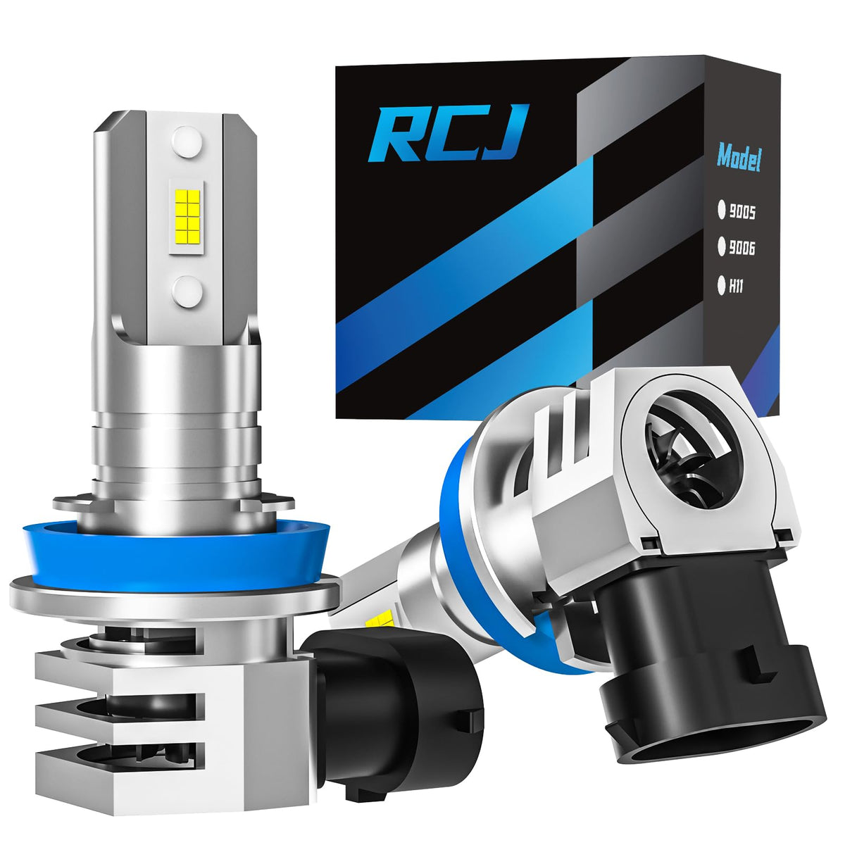 RCJ front packaging showing H11 fog bulbs and benefits